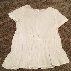 White Flowy Blouse